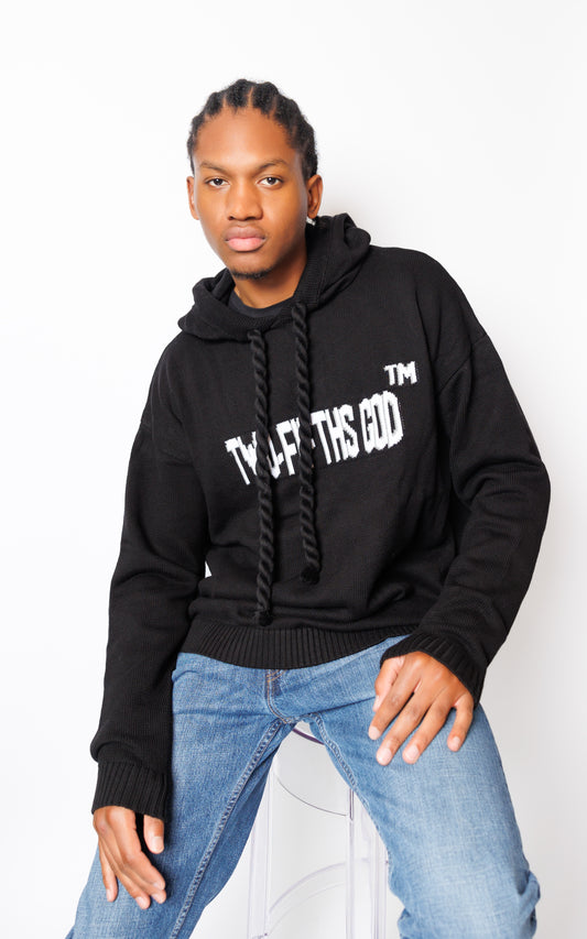 JACQUARD THICK ROPE HOODIE